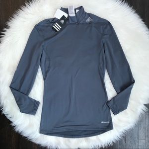 Adidas Mens Training Techfit Baselayer Mockneck